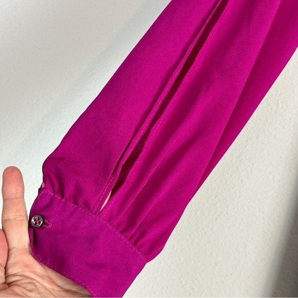 GB Gianni Bini Open Sleeve Mini Dress Hot Pink Colorblock 3 - Picture 3 of 9